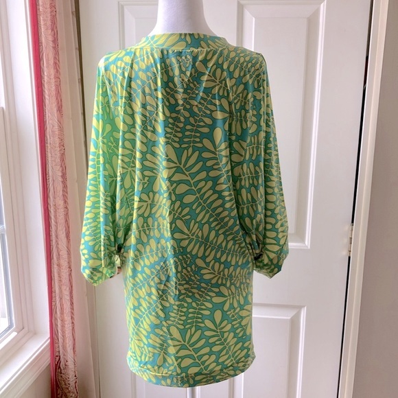 Trina Turk Trellis Swim/Beach Spa Collection Coverup Top Blue/Green Size M NWOT - Picture 6 of 14